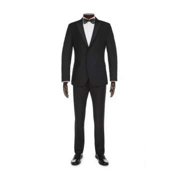 One Button with Peak Lapel Slim Fit